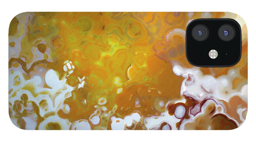 Red iPhone 12 Case featuring the painting 1 Peter 2 3. The Lord is Good. by Mark Lawrence