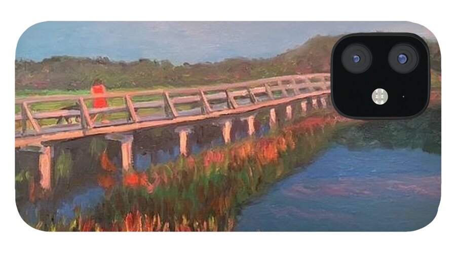 Wellfleet Cape Cod Bridge iPhone 12 Case featuring the painting Uncle Tims Bridge #1 by Beth Riso