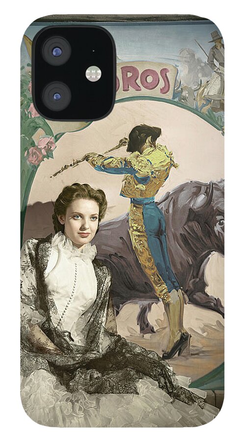 Actress iPhone 12 Case featuring the photograph Linda Darnell 1941 by Martin Konopacki Restoration
