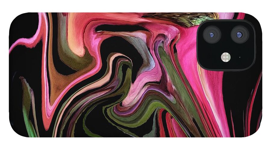 Abstract iPhone 12 Case featuring the photograph Abstract Colorplay - Series #3 #2 by Barbara Zahno