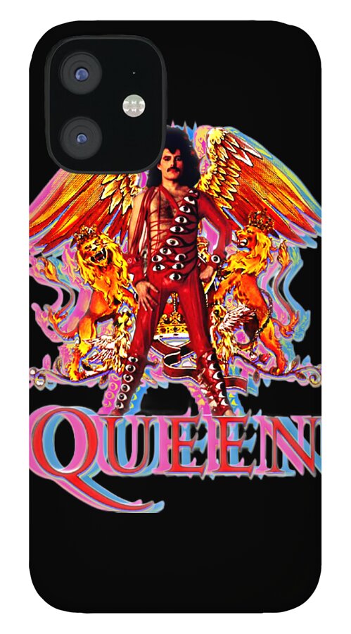 Freddie Mercury Queen Logo #2 iPhone 12 Case by Sally Ayad - Pixels