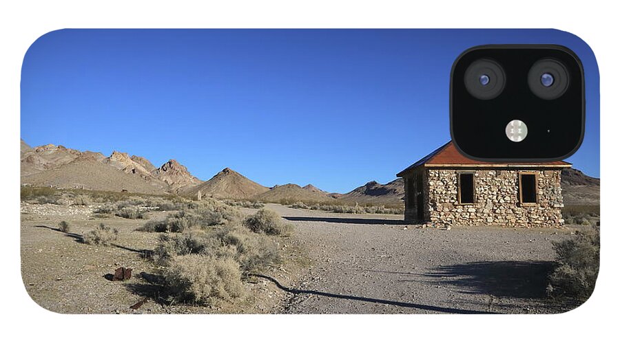 Rhyolite iPhone 12 Case featuring the photograph Rhyolite Ghost Town #2 by Jonathan Babon