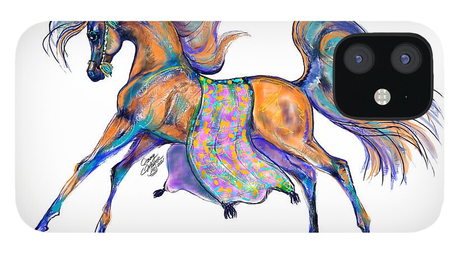 Arabian iPhone 12 Case featuring the digital art A Gift for Zeina by Stacey Mayer