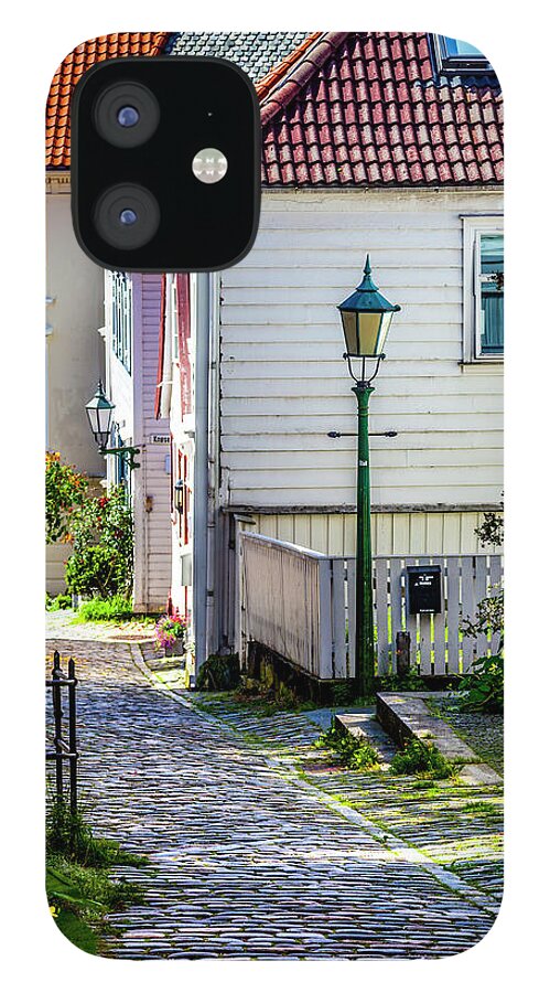 Town iPhone 12 Case featuring the photograph A Neighborhood in Bergen by W Chris Fooshee