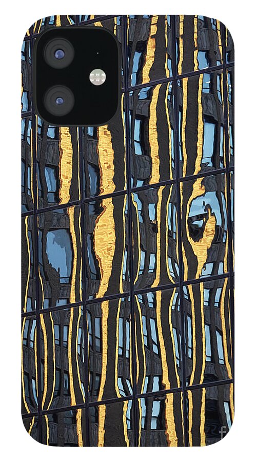 Abstract iPhone 12 Case featuring the photograph Abstract reflection 1 by Tony Cordoza