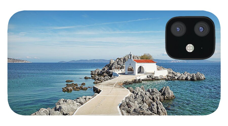 Agios iPhone 12 Case featuring the photograph Agios Isidoros in Chios, Greece by Constantinos Iliopoulos
