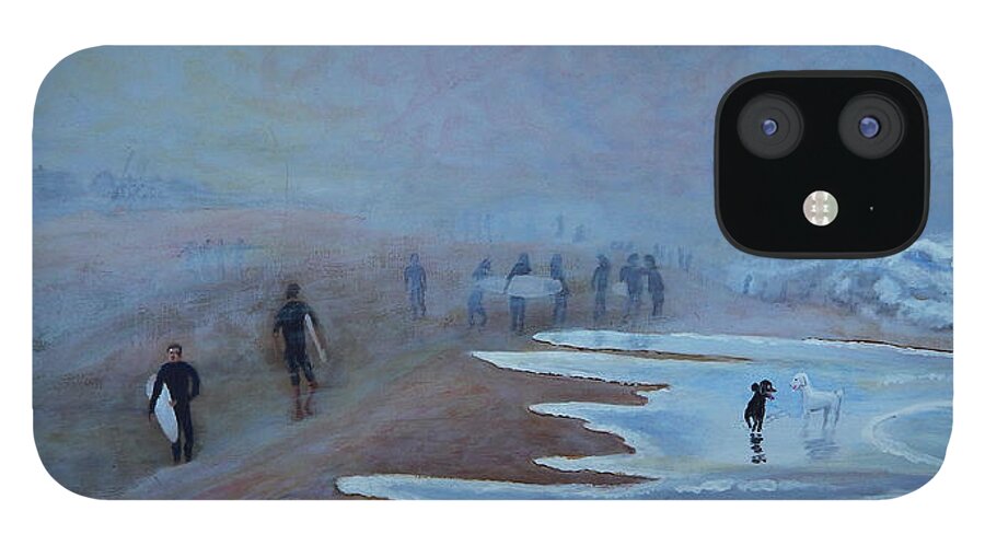 Virginia Beach iPhone 12 Case featuring the painting Andrea in the Afternoon by Mike Kling