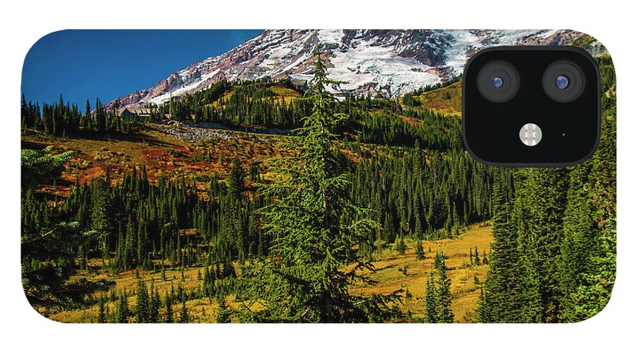 Mount Rainier National Park iPhone 12 Case featuring the photograph Autumn Days by Doug Scrima