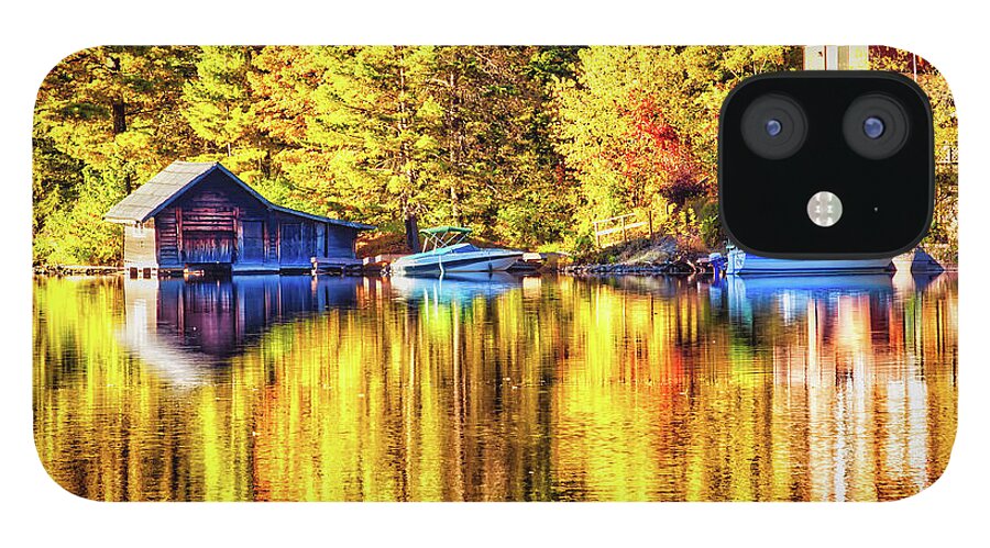 Autumn iPhone 12 Case featuring the photograph Autumn Reflections by Tatiana Travelways