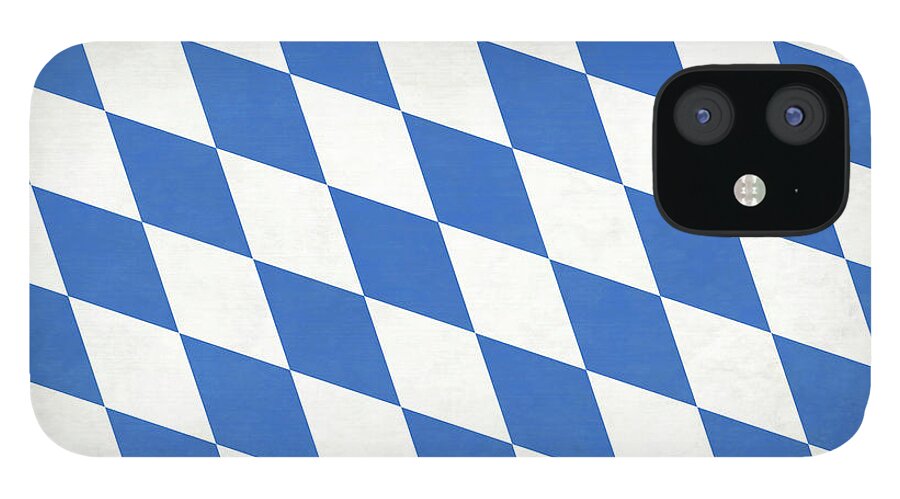 World Flag iPhone 12 Case featuring the digital art Bavaria Flag by Leslie Montgomery
