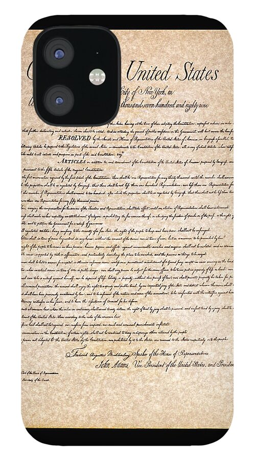 1700s iPhone 12 Case featuring the photograph Bill of Rights by Jack R Perry