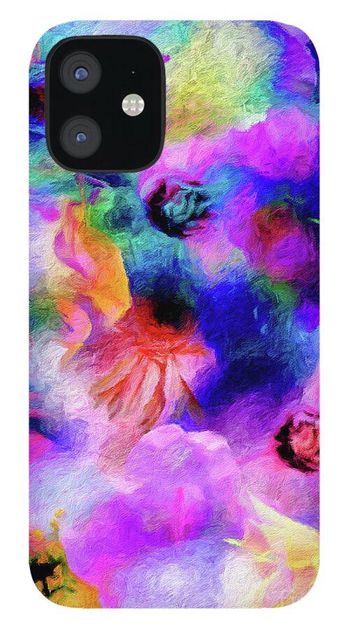 Blossom iPhone 12 Case featuring the digital art Blossoms of Renewal by Laurie's Intuitive