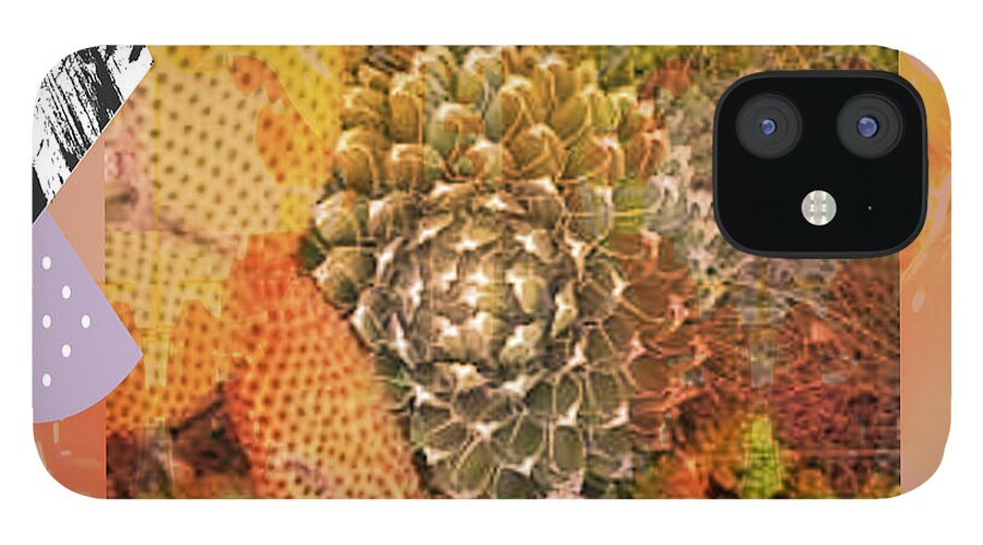 Cactus iPhone 12 Case featuring the digital art Cactus if U Can 17 by Scott S Baker