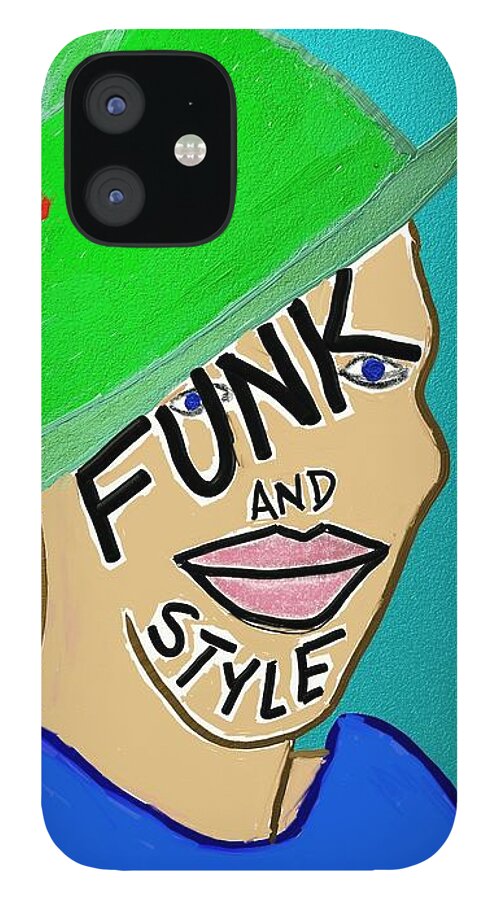 Carlon iPhone 12 Case featuring the digital art Carlon Funk and Style by ToNY CaMM