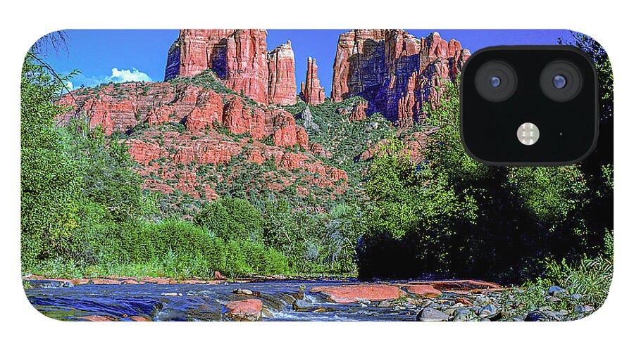 Cathedral Rock iPhone 12 Case featuring the photograph Cathedral Rock by Randy Bradley