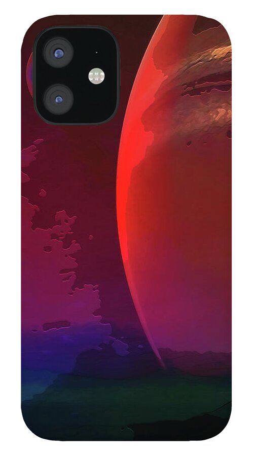 Space iPhone 12 Case featuring the digital art Close Proximity by Don White Artdreamer