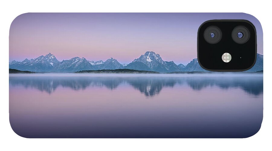  iPhone 12 Case featuring the photograph Cotton Candy Over Tetons by Kelly VanDellen