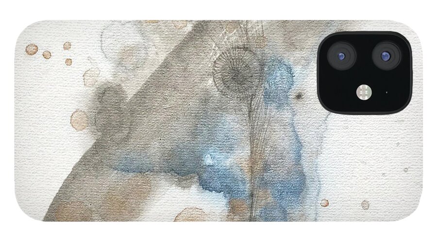 Japanese iPhone 12 Case featuring the painting Cure 6 by Fumiyo Yoshikawa