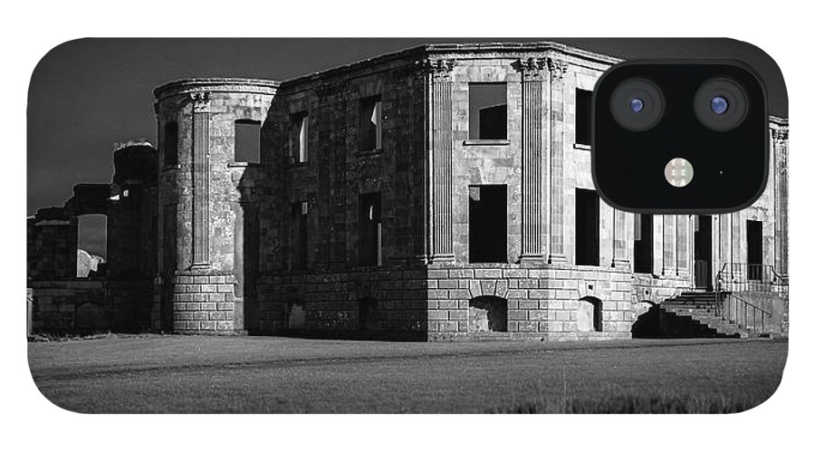 Downhillhouse iPhone 12 Case featuring the photograph Downhill Demesne Contrast by Vicky Edgerly