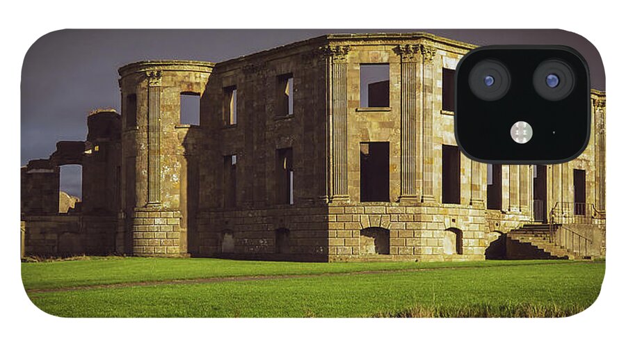 Downhillhouse iPhone 12 Case featuring the photograph Downhill Demesne Vivid Color by Vicky Edgerly