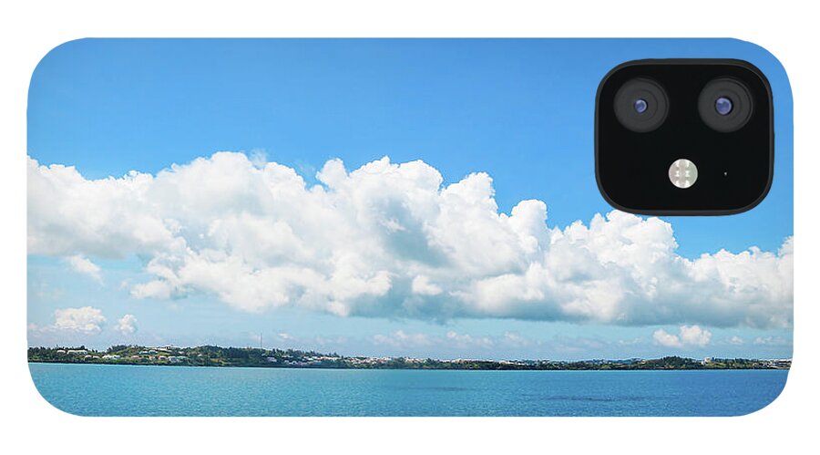 Bermuda iPhone 12 Case featuring the photograph A Line of Clouds Over Bermuda by Auden Johnson