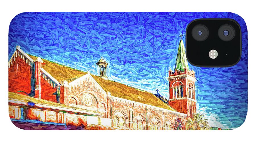 El Paso iPhone 12 Case featuring the photograph El Paso Train Station, Texas - Painting #2 by Tatiana Travelways