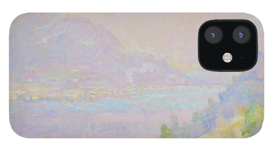 Fresia iPhone 12 Case featuring the painting Escaping With You by Jerry Fresia