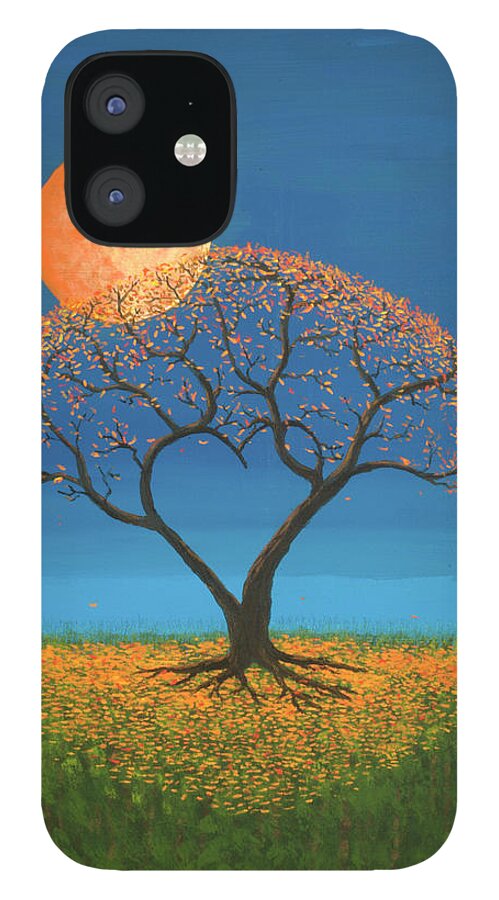 True Love iPhone 12 Case featuring the painting Falling For You by Jerry McElroy