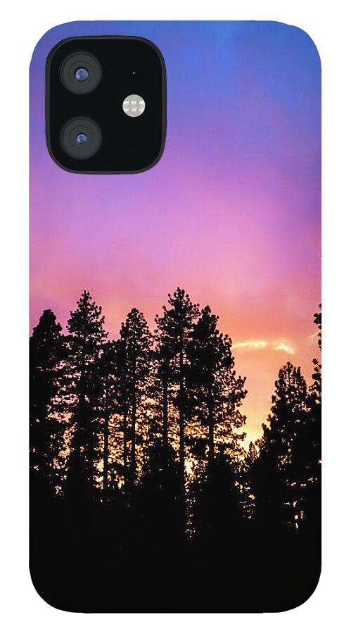 Clouds iPhone 12 Case featuring the photograph Fire in the Sky by Gary Geddes