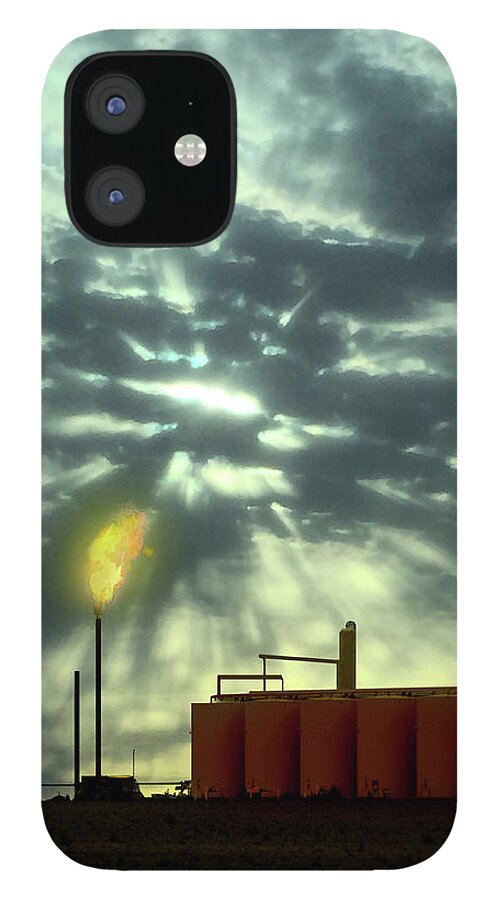 Nature iPhone 12 Case featuring the photograph Flames and Rays by Scott Cordell