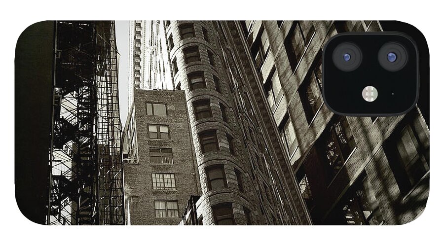 ‘flatiron Building’ iPhone 12 Case featuring the photograph Flatiron Building With A Twist by Carol Whaley Addassi