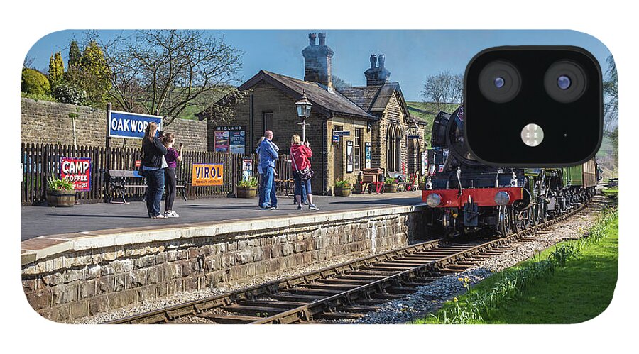 Uk iPhone 12 Case featuring the photograph Flying Scotsman In Oakworth by Tom Holmes Photography