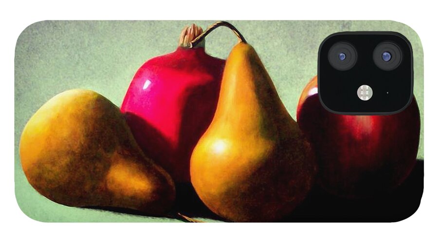 Still Life iPhone 12 Case featuring the painting Fruit Harvest by Frank Wilson