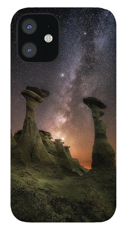Badland iPhone 12 Case featuring the photograph Gate to the other universe by Henry w Liu