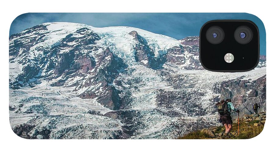 Mount Rainier National Park iPhone 12 Case featuring the photograph Going Up by Doug Scrima