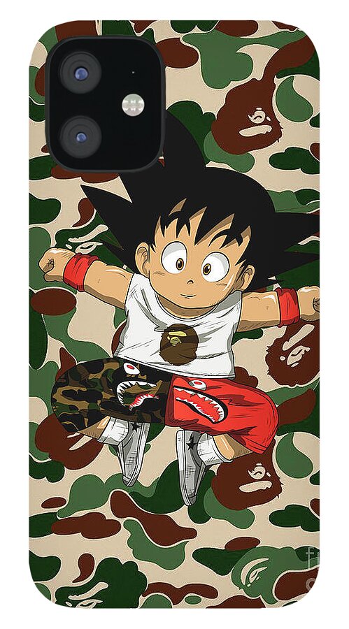 Goku Kids Camo Bape Hypebeast iPhone 12 Case