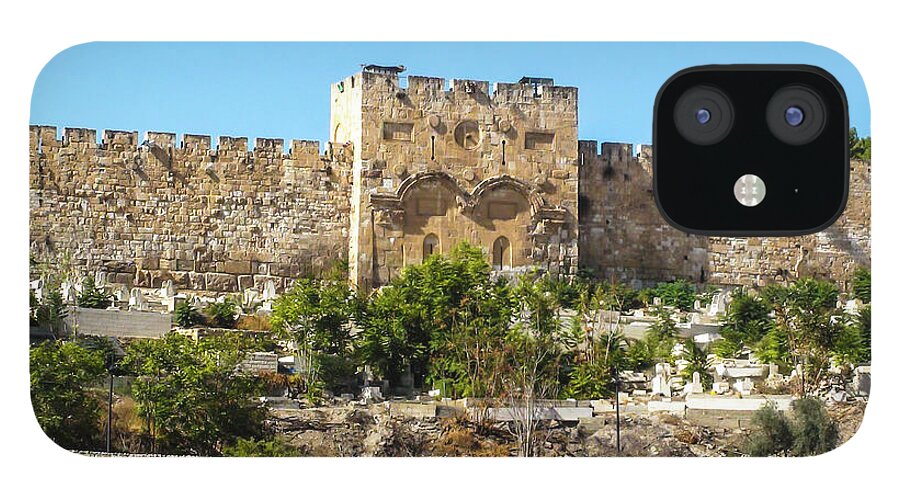 Middle East iPhone 12 Case featuring the photograph Golden Gate Jerusalem Israel by Brian Tada