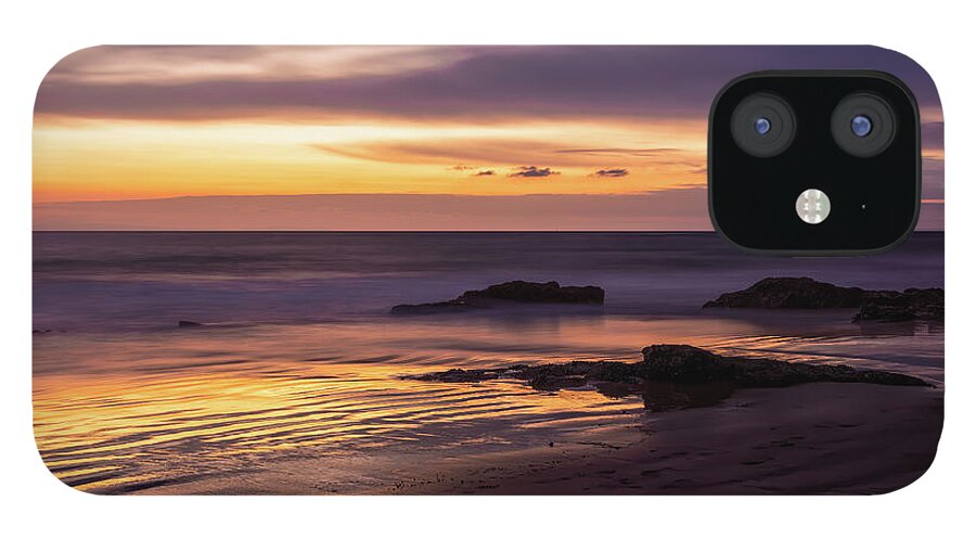 Beach iPhone 12 Case featuring the photograph Golden Hour by Laura Roberts