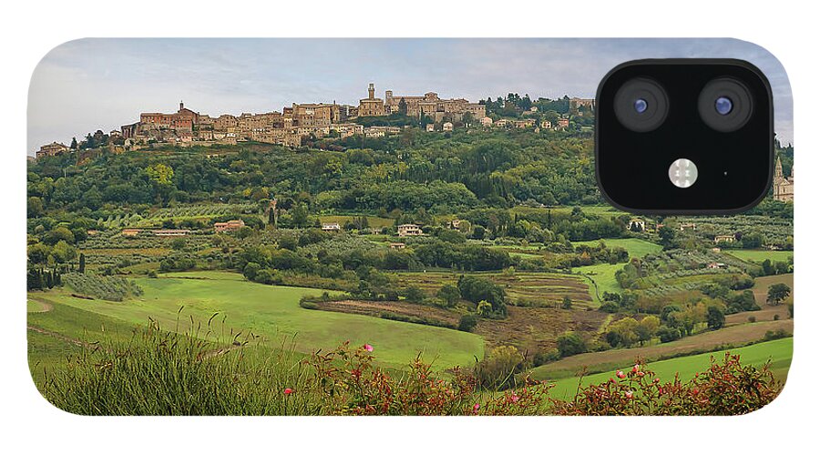 Italy iPhone 12 Case featuring the photograph Hillside village in Tuscany by Robert Miller