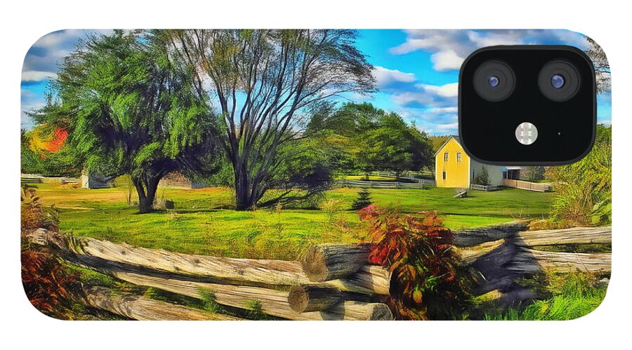 Landscape iPhone 12 Case featuring the photograph Homestead Fences by Carol Randall