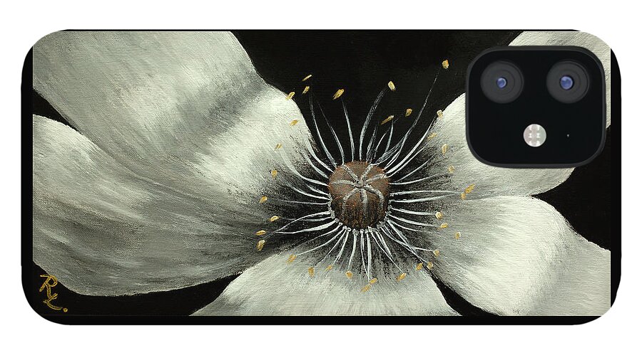 Flower iPhone 12 Case featuring the painting In Bloom by Renee Logan