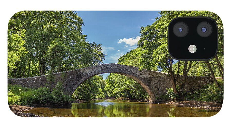 Uk iPhone 12 Case featuring the photograph Ivelet Bridge, Swaledale by Tom Holmes Photography