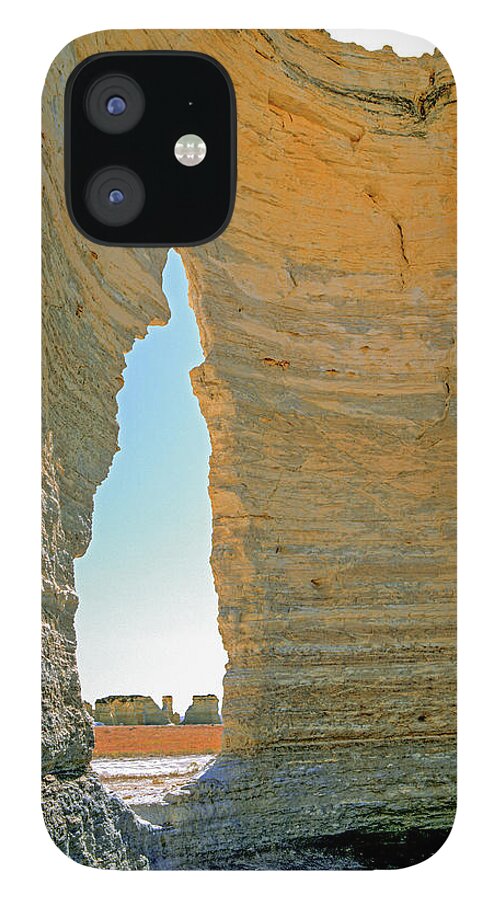 Kansas iPhone 12 Case featuring the photograph Kansas Monument Rocks by Randy Bradley