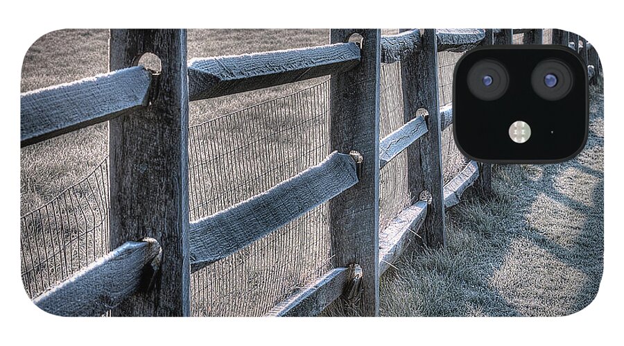 Fences iPhone 12 Case featuring the photograph Knox Frosty Fence by Don Nieman
