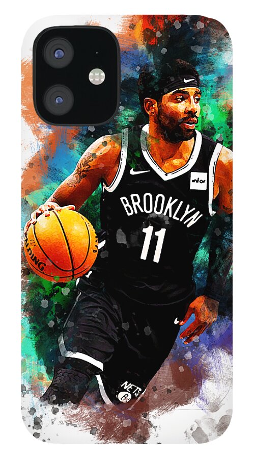 Kyrie Irving Brooklyn Nets Nba Player T-Shirt by Afrio Adistira - Pixels