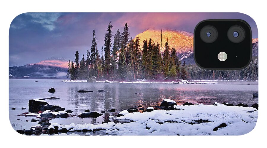 Lake Wenatchee Light 2 iPhone 12 Case featuring the photograph Lake Wenatchee Light 2 by Lynn Hopwood