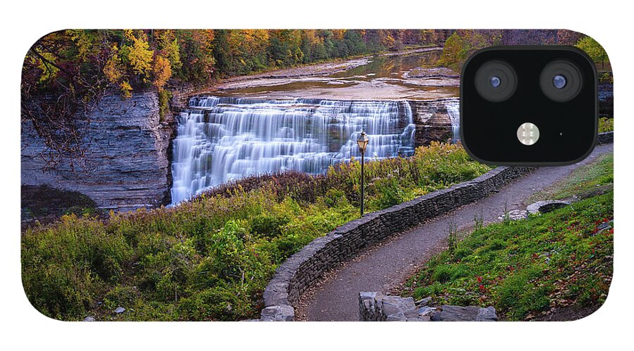 Waterfalls iPhone 12 Case featuring the photograph Letchworth State Park by Mark Papke