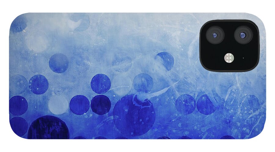 Modern iPhone 12 Case featuring the painting Lift Off by Nikita Coulombe