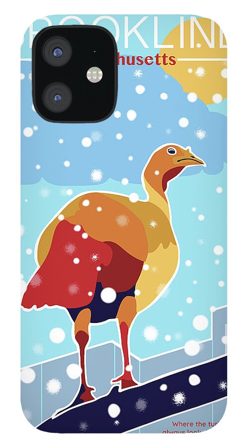 Brookline iPhone 12 Case featuring the digital art Looking Down on You by Caroline Barnes
