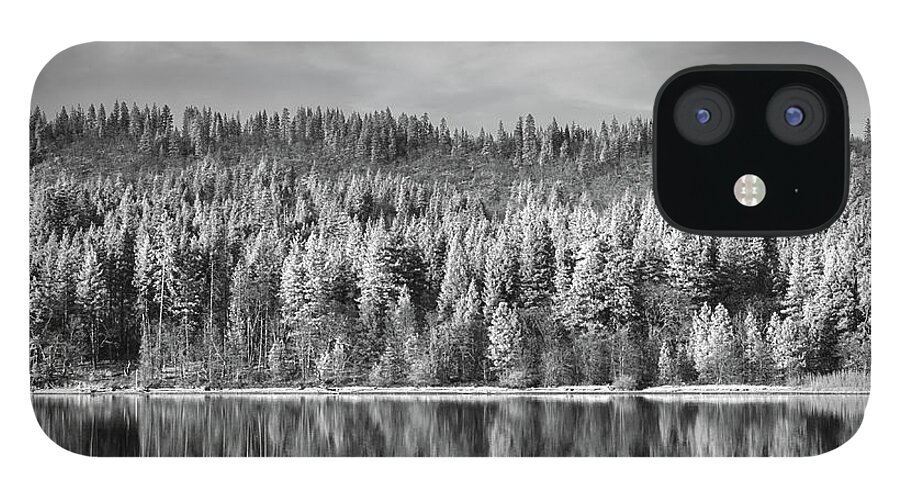 Mcarthur-burney Falls Memorial State Park iPhone 12 Case featuring the photograph Lost in Reflection by Laurie Search